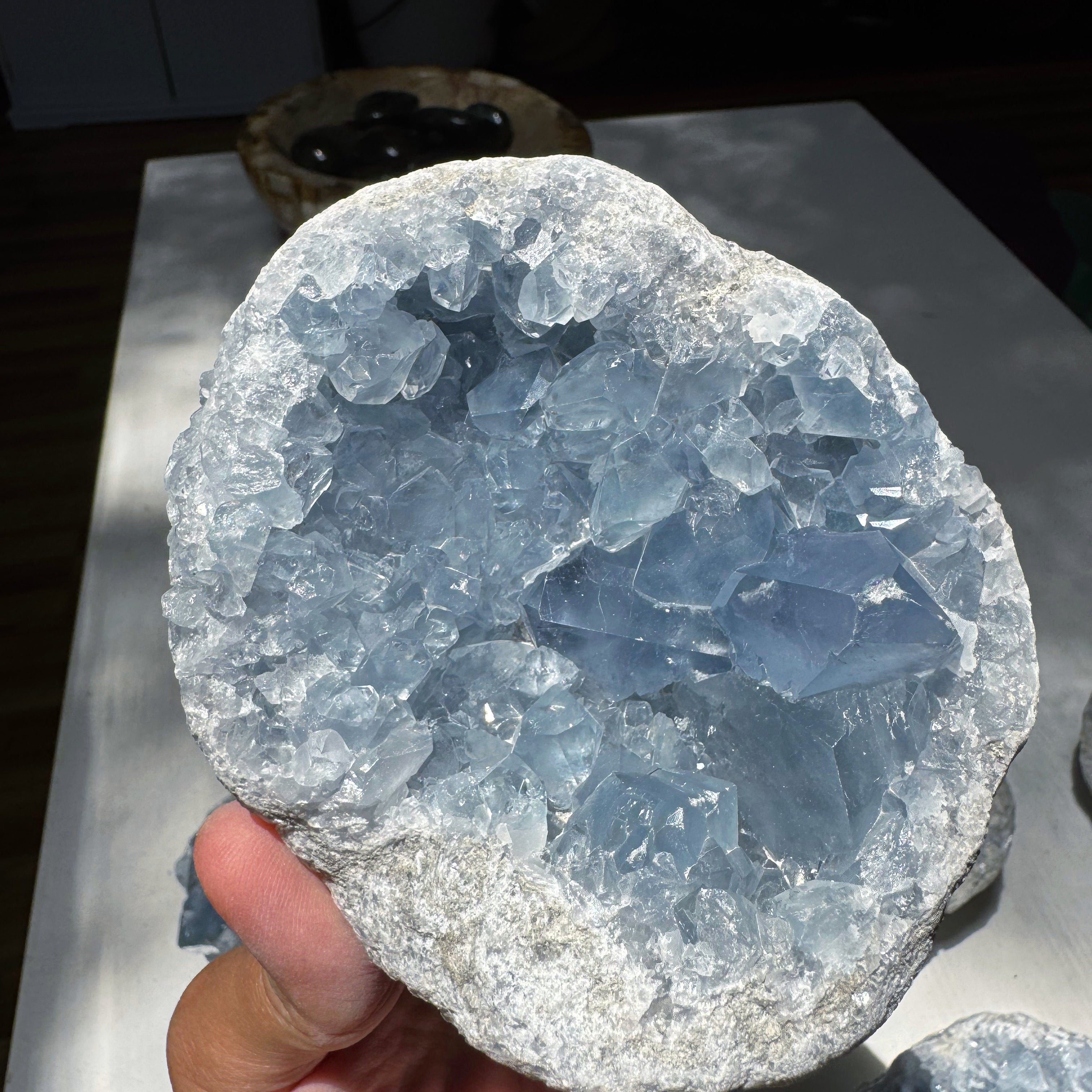 Celestite Cluster Baltic Mermaid