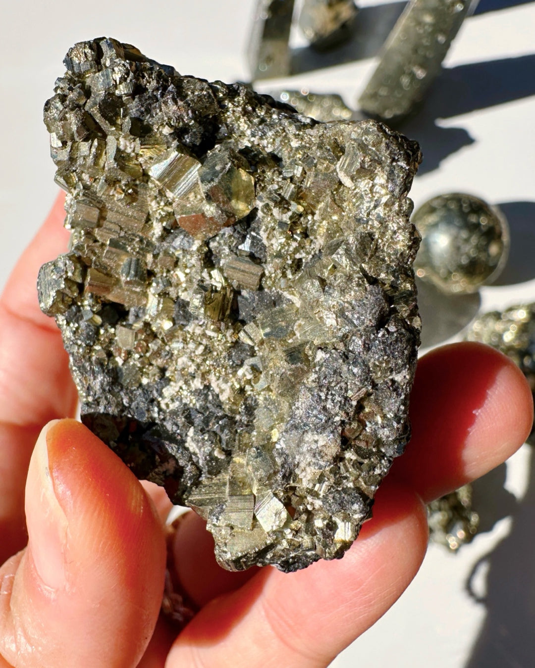 Pyrite Cluster - Baltic Mermaid