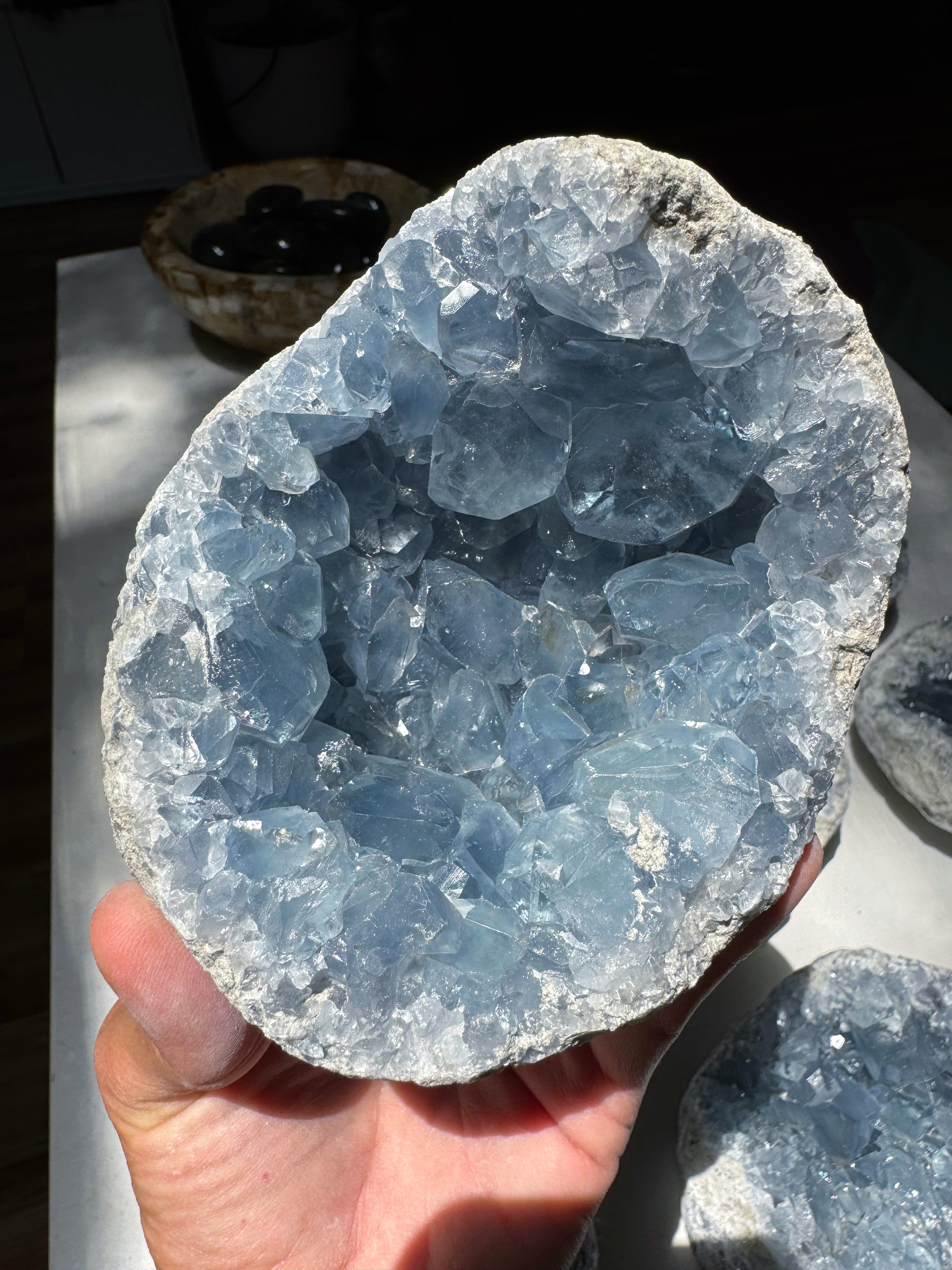 Celestite Cluster Baltic Mermaid