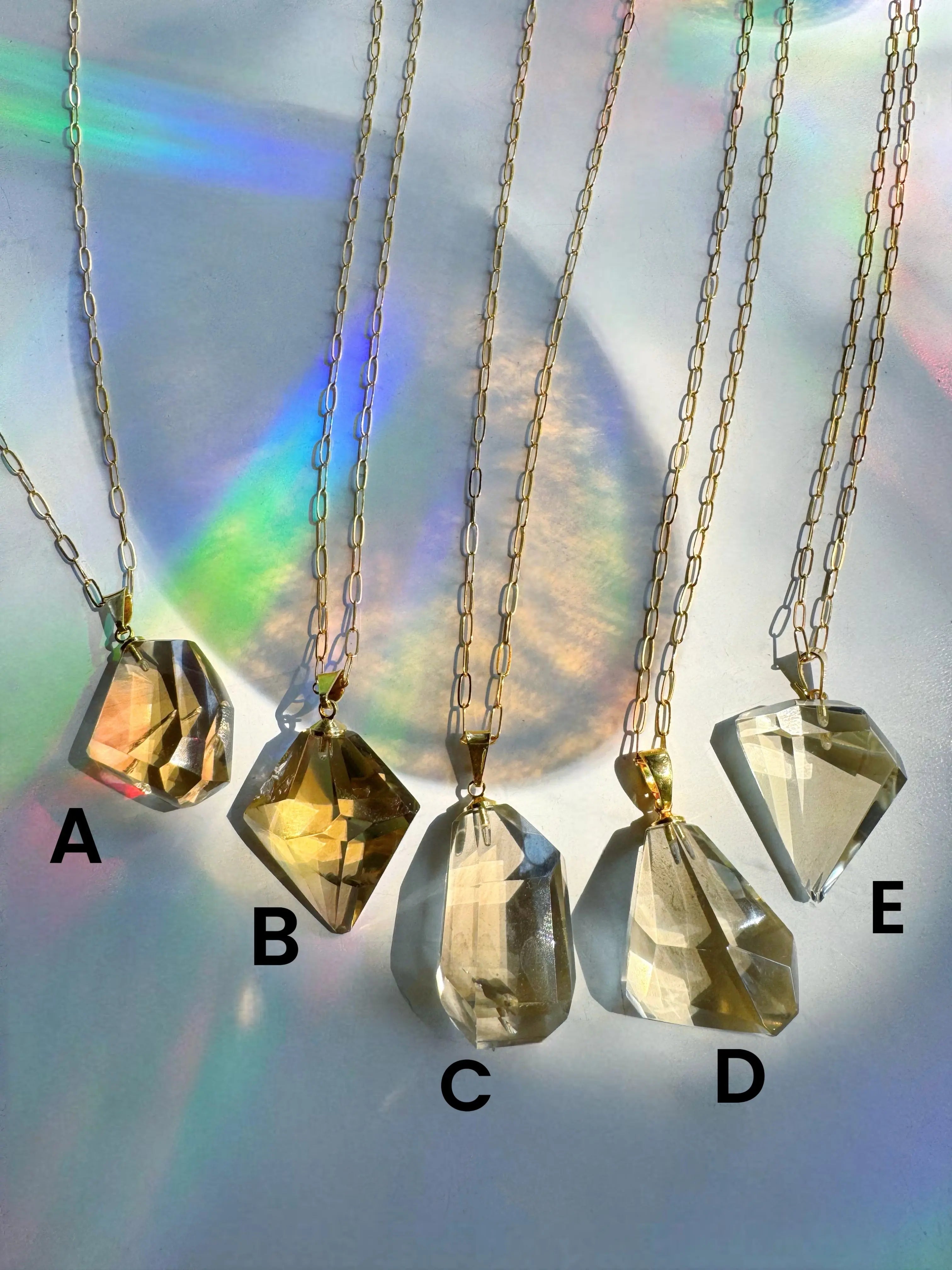 AAA Citrine Pendant 14k Gold Filled Necklace Baltic Mermaid