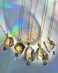 AAA Citrine Pendant 14k Gold Filled Necklace Baltic Mermaid