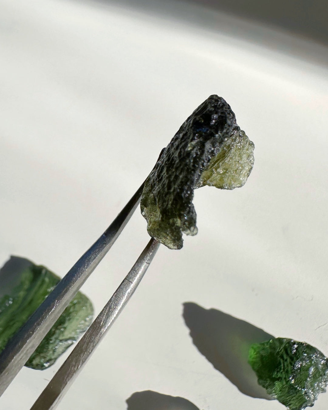 Chlum Moldavite w/ Rainbow #5 - AA - Baltic Mermaid