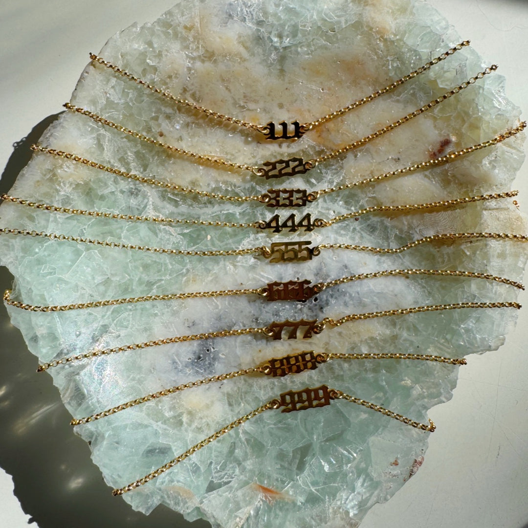 Angel/Lucky Number Gold Filled Choker - Baltic Mermaid