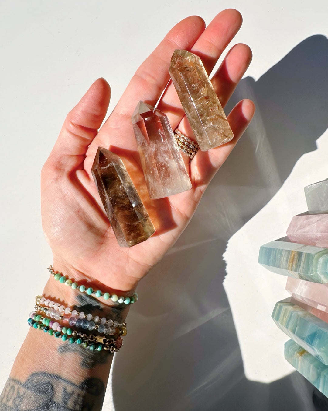 Smoky Quartz Towers - Small - Baltic Mermaid