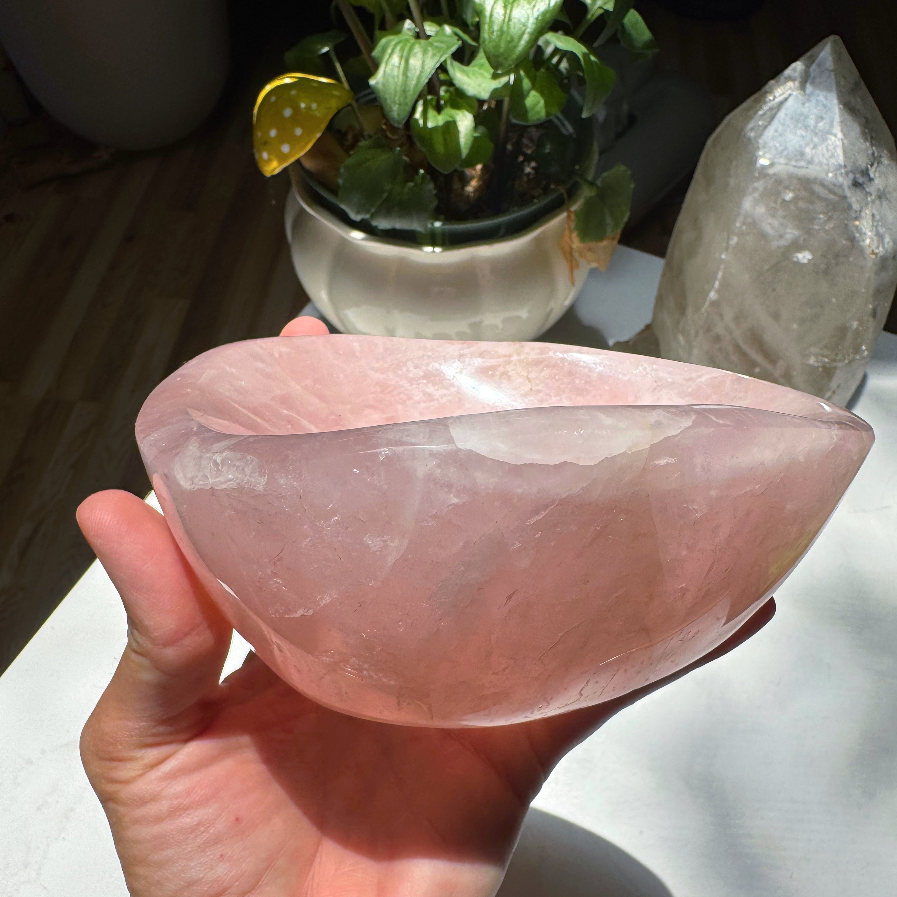Rose Quartz Bowl Baltic Mermaid