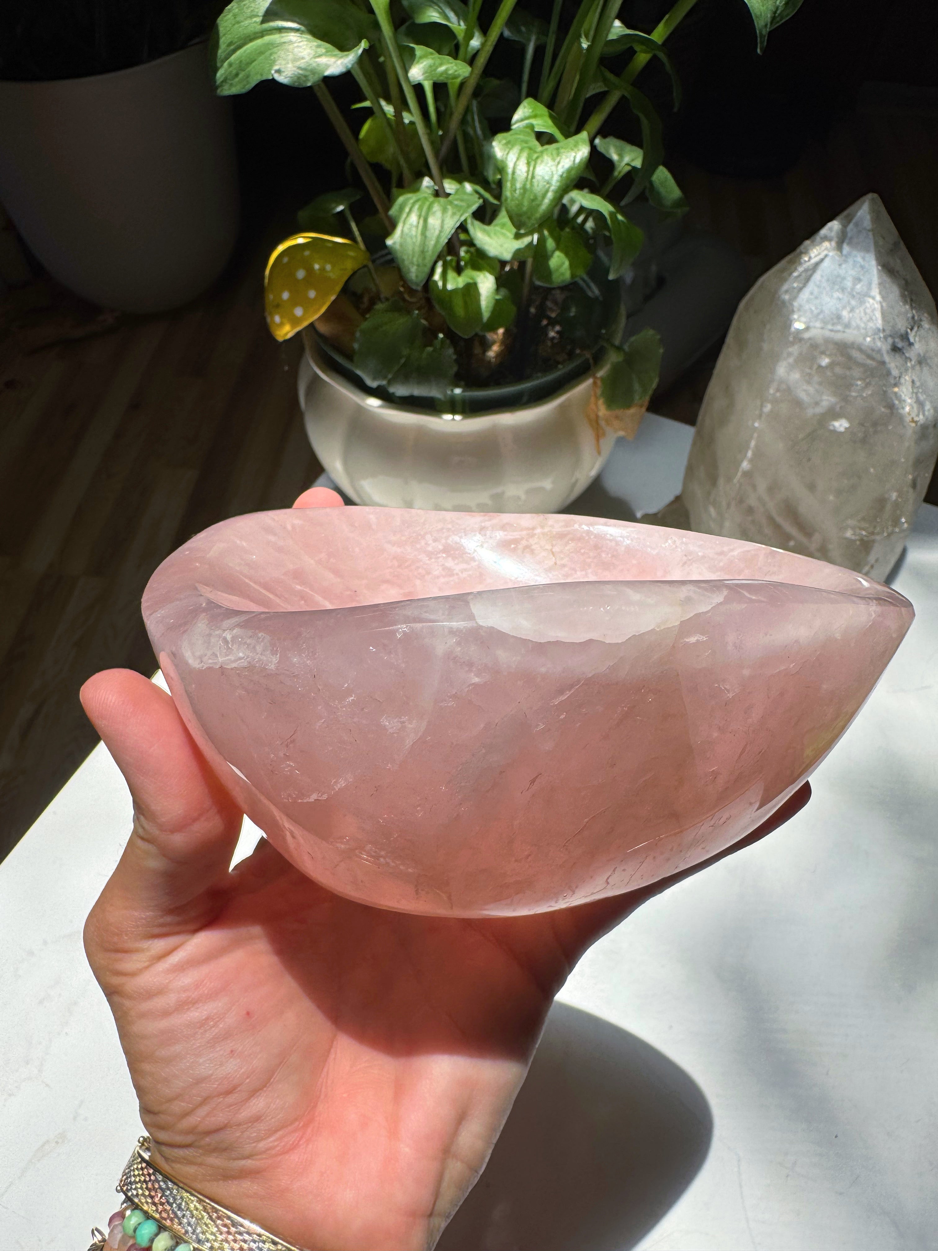 Rose Quartz Bowl Baltic Mermaid