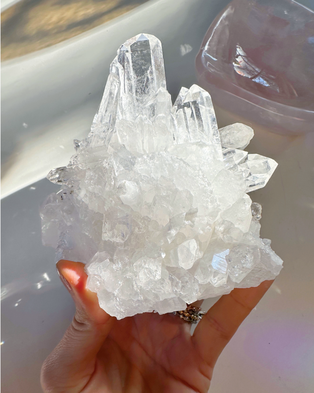 Clear Quartz Cluster - Baltic Mermaid