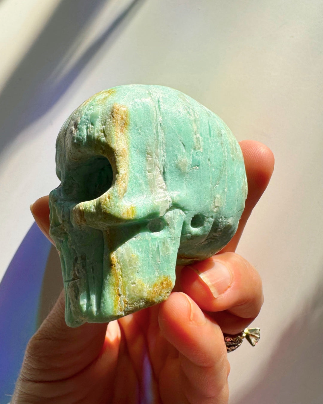 Peruvian Blue Opal Skull - Baltic Mermaid