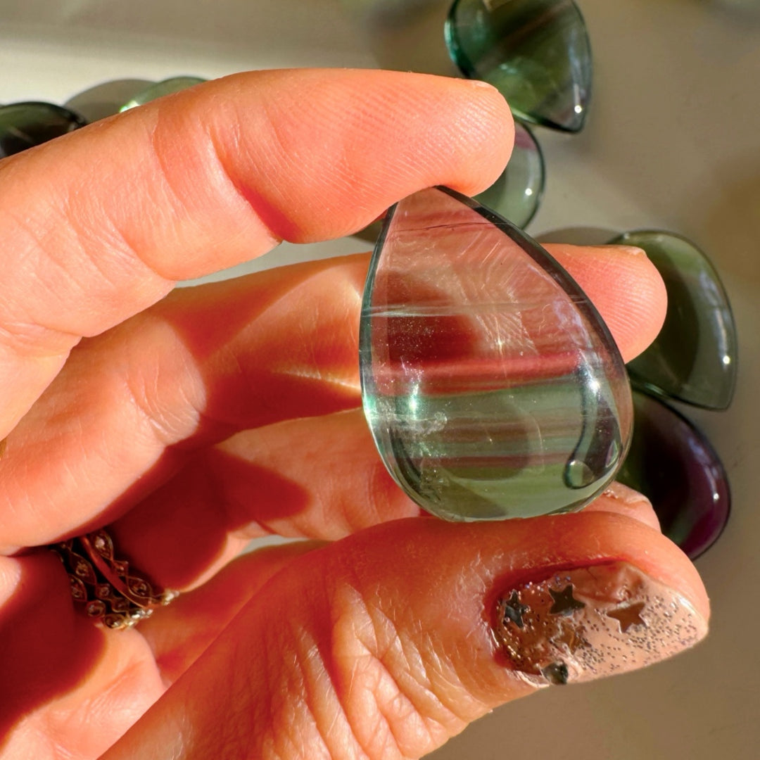 Fluorite Teardrop/Pear Shape - Old Stock - AAA - Baltic Mermaid