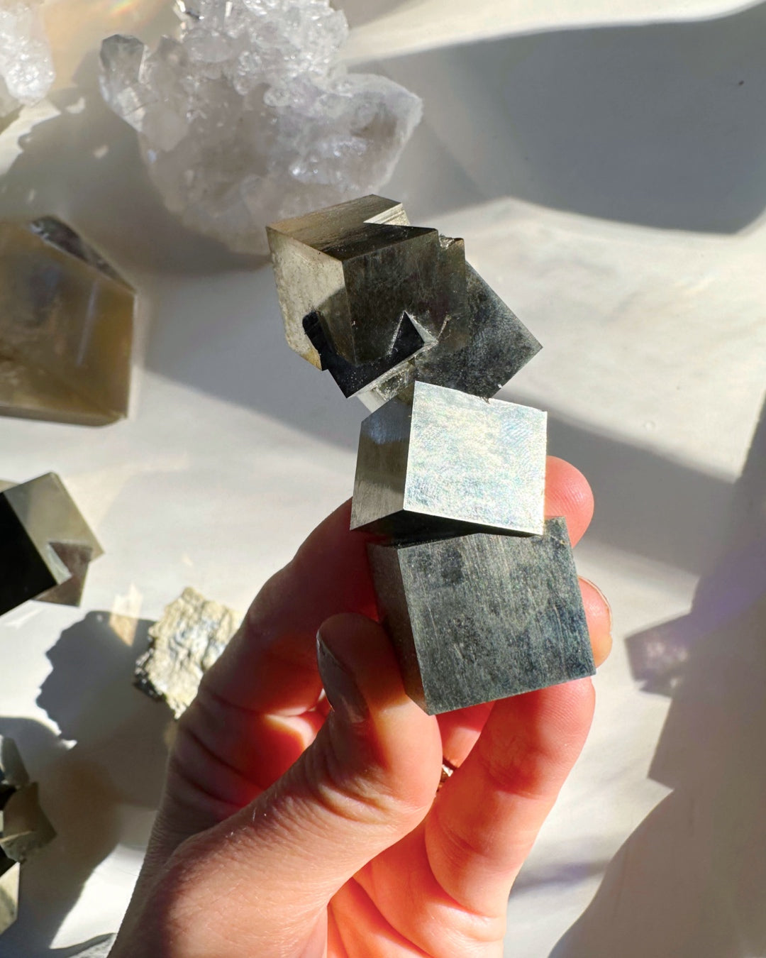Pyrite Cube Cluster - AAA - Baltic Mermaid