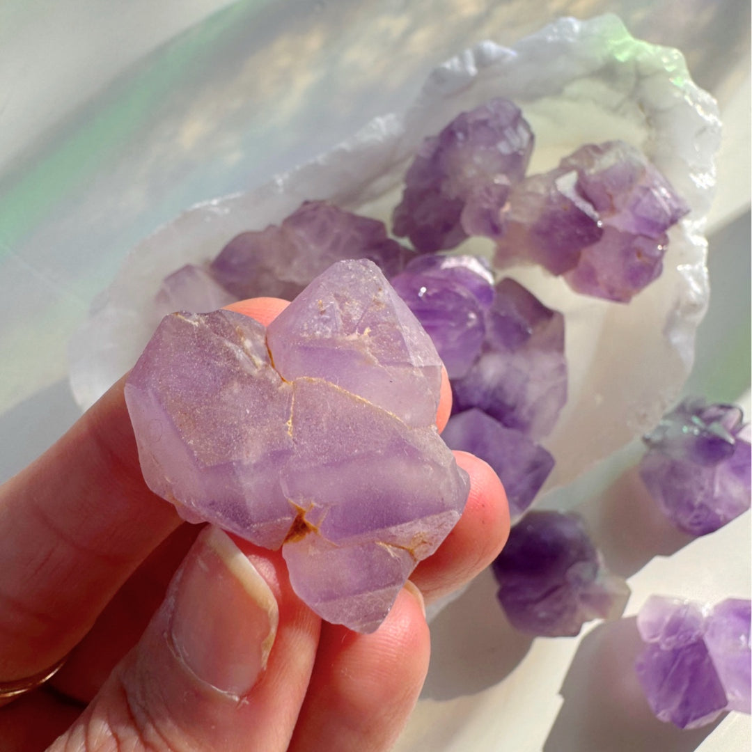 Tibetan Elestial Amethyst Cluster - Baltic Mermaid