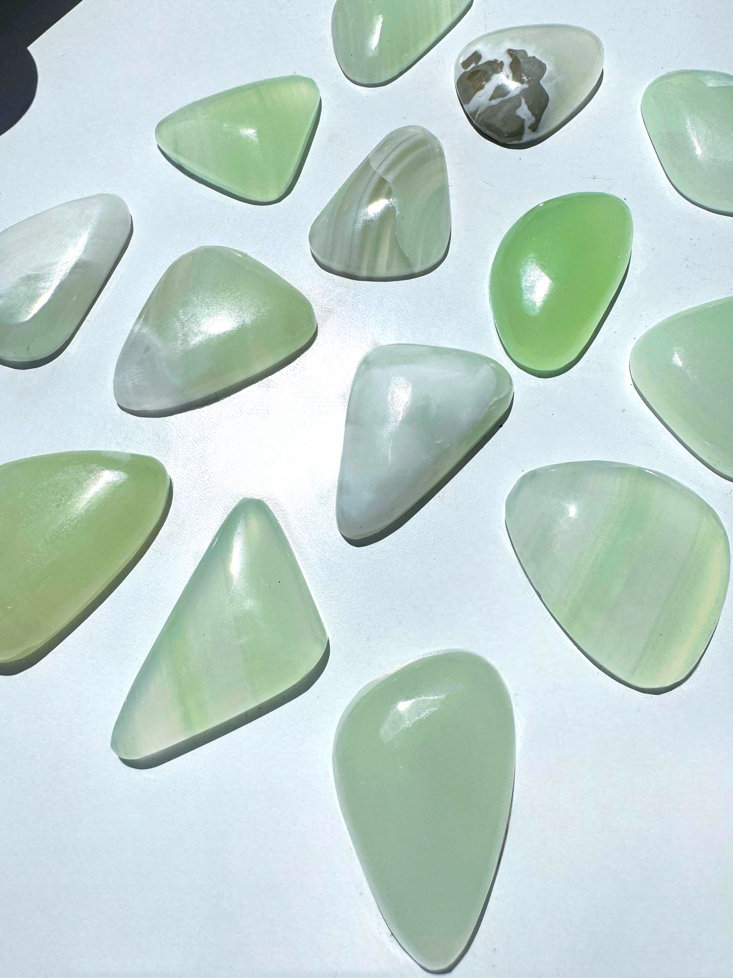 Green Calcite Cabs - Baltic Mermaid