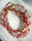 “Sunset Sorbet” - Gemstone & 14k Gold Filled Candy Bracelet Baltic Mermaid