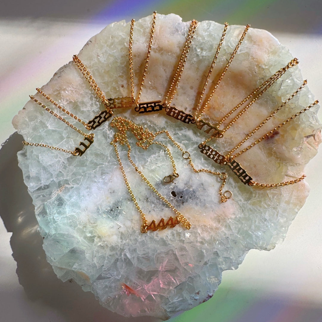 Angel/Lucky Number Gold Filled Choker - Baltic Mermaid