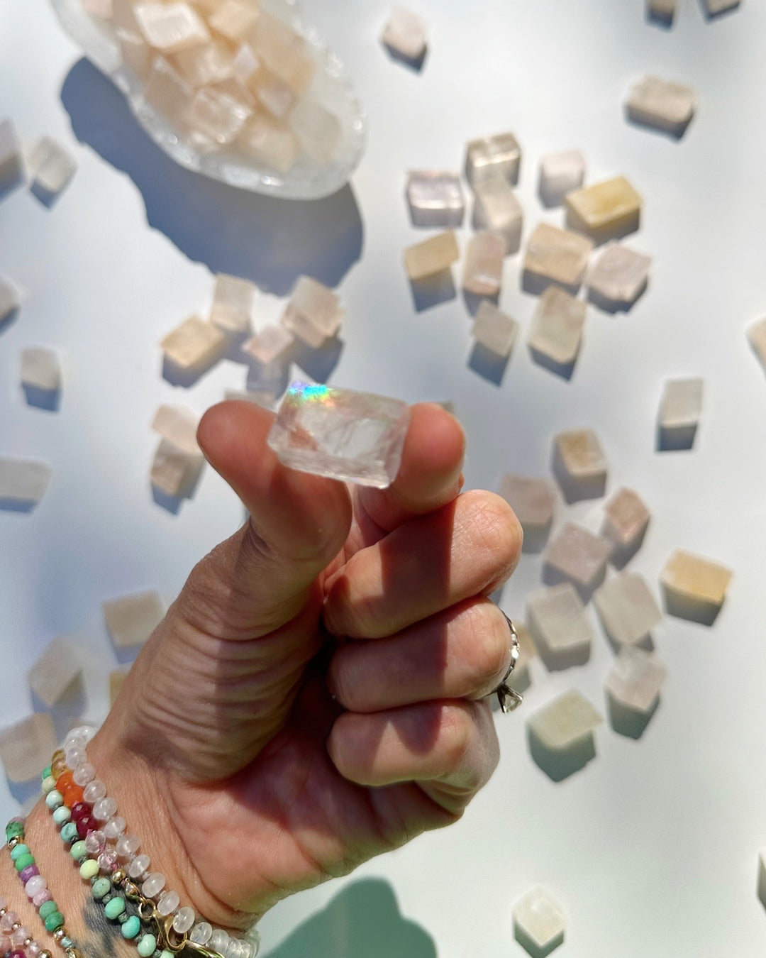 Mini Pink Optical Calcite - Baltic Mermaid