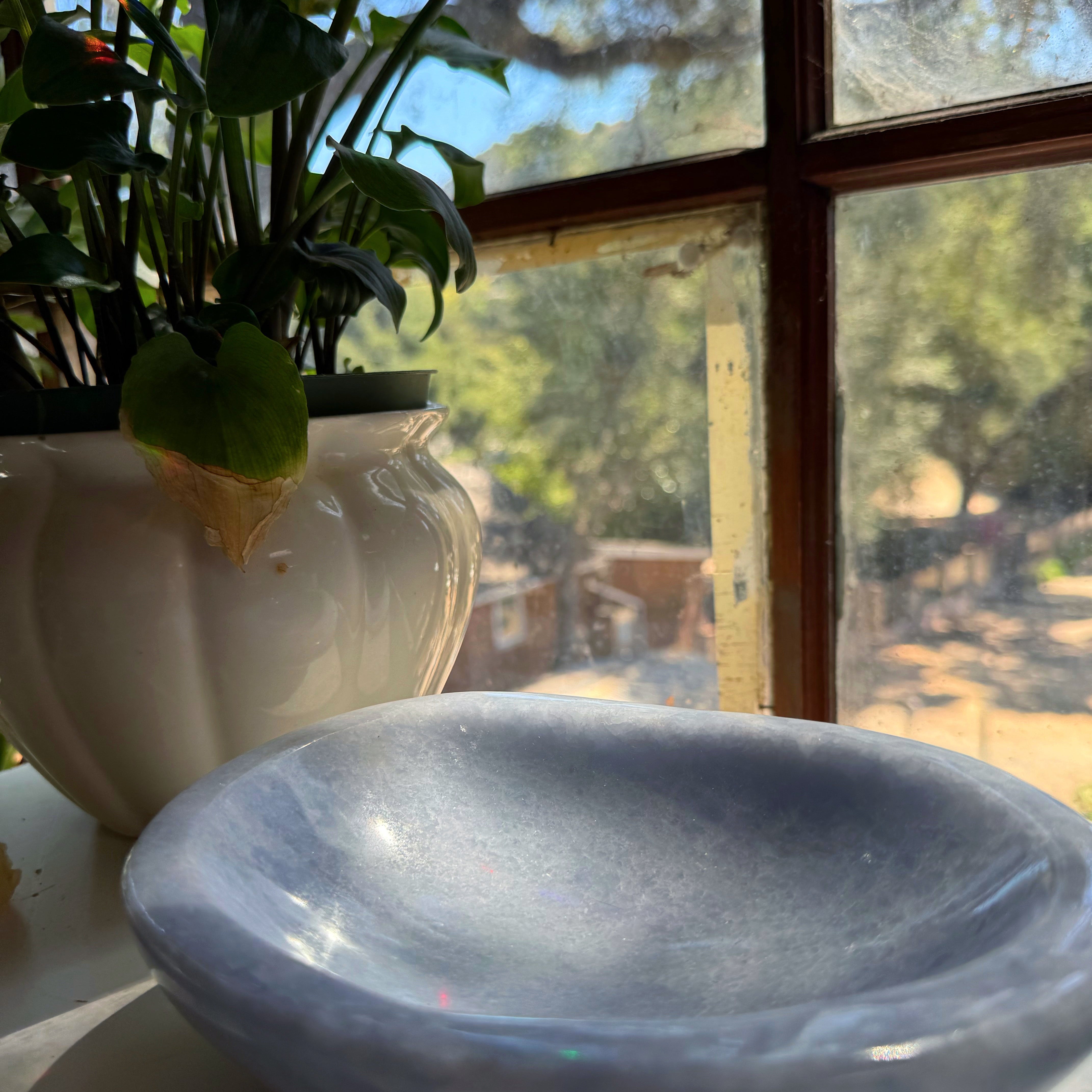 Blue Calcite Bowl Baltic Mermaid