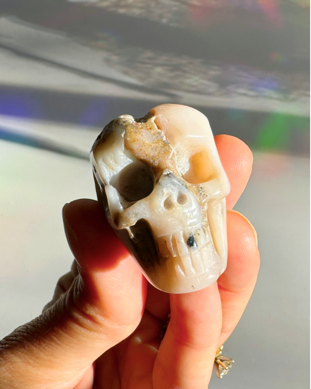 Pink Opal Skull - Baltic Mermaid