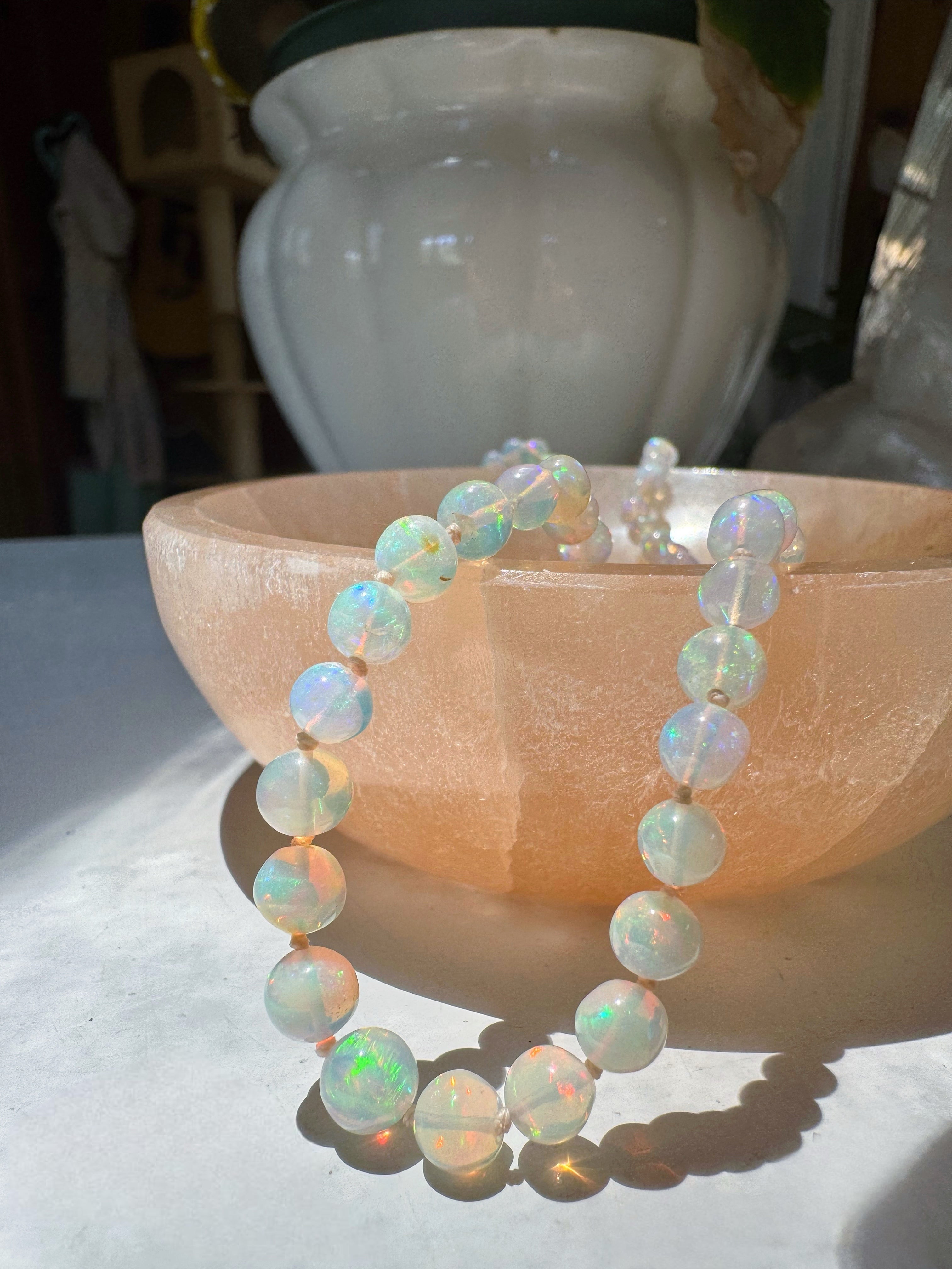 Ethiopian Opal Necklace Super Quality Baltic Mermaid