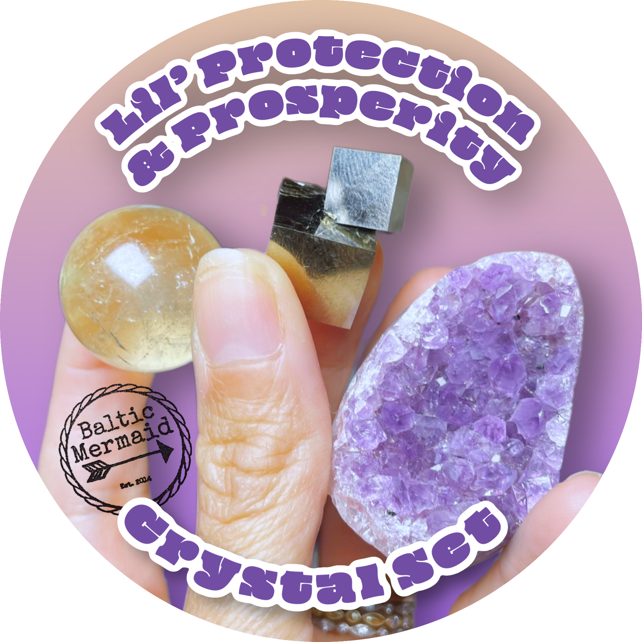 Lil’ Protection & Prosperity Crystal Set - Baltic Mermaid