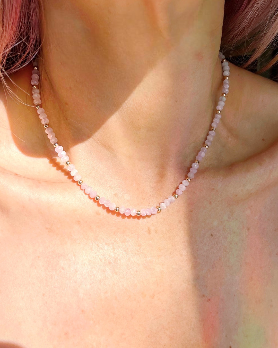 Kunzite Candy Necklace - Baltic Mermaid