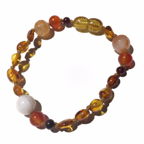Sunset Baltic Amber Bracelet - Baltic Mermaid
