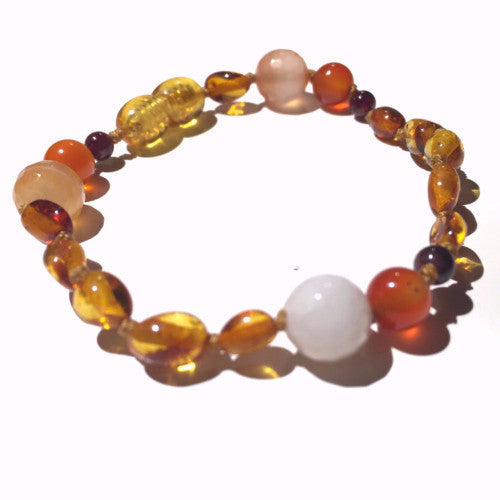 Sunset Baltic Amber Bracelet - Baltic Mermaid