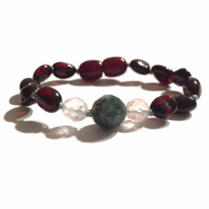 Hint of Mint Baltic Amber Bracelet - Baltic Mermaid