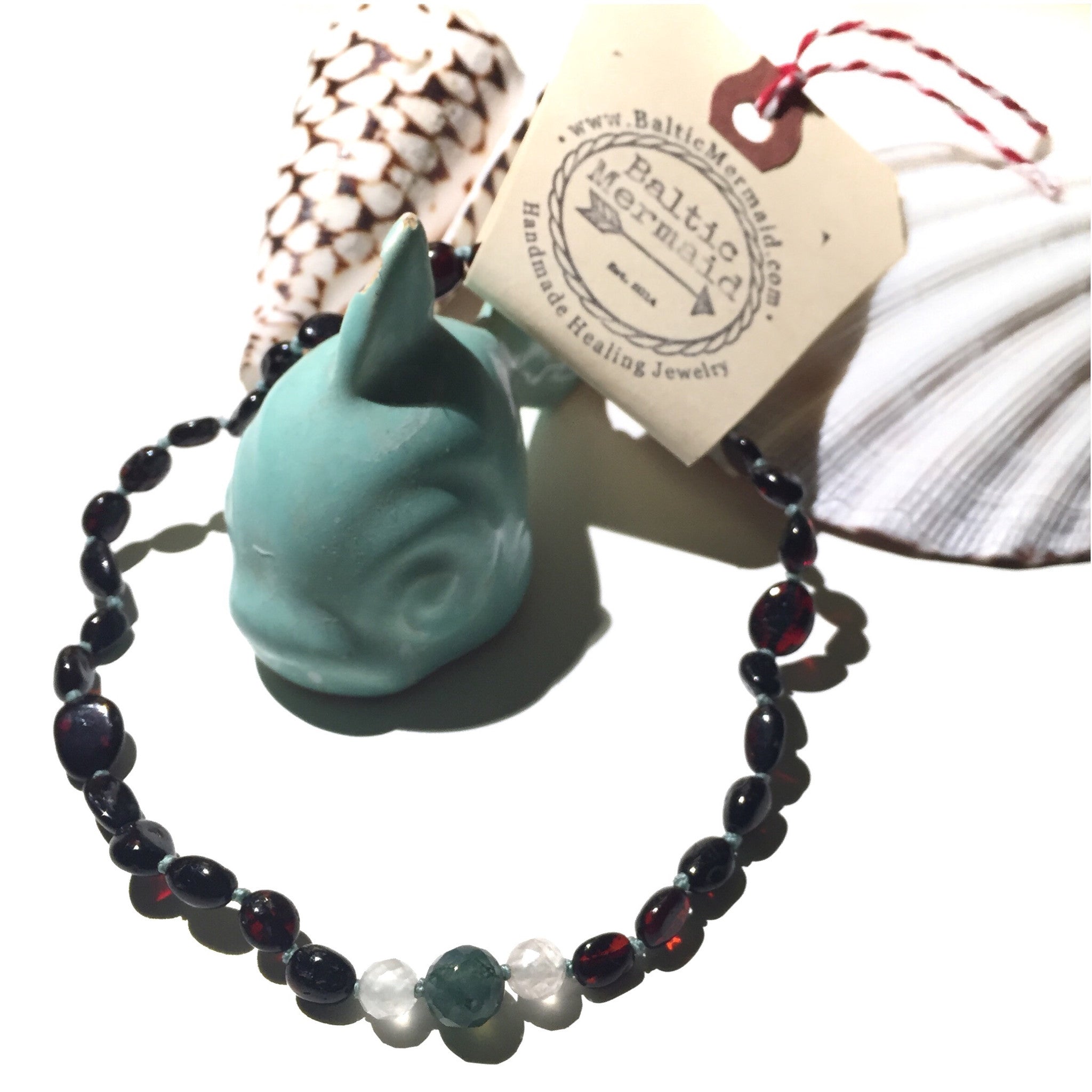 Hint of Mint Necklace - Baltic Mermaid