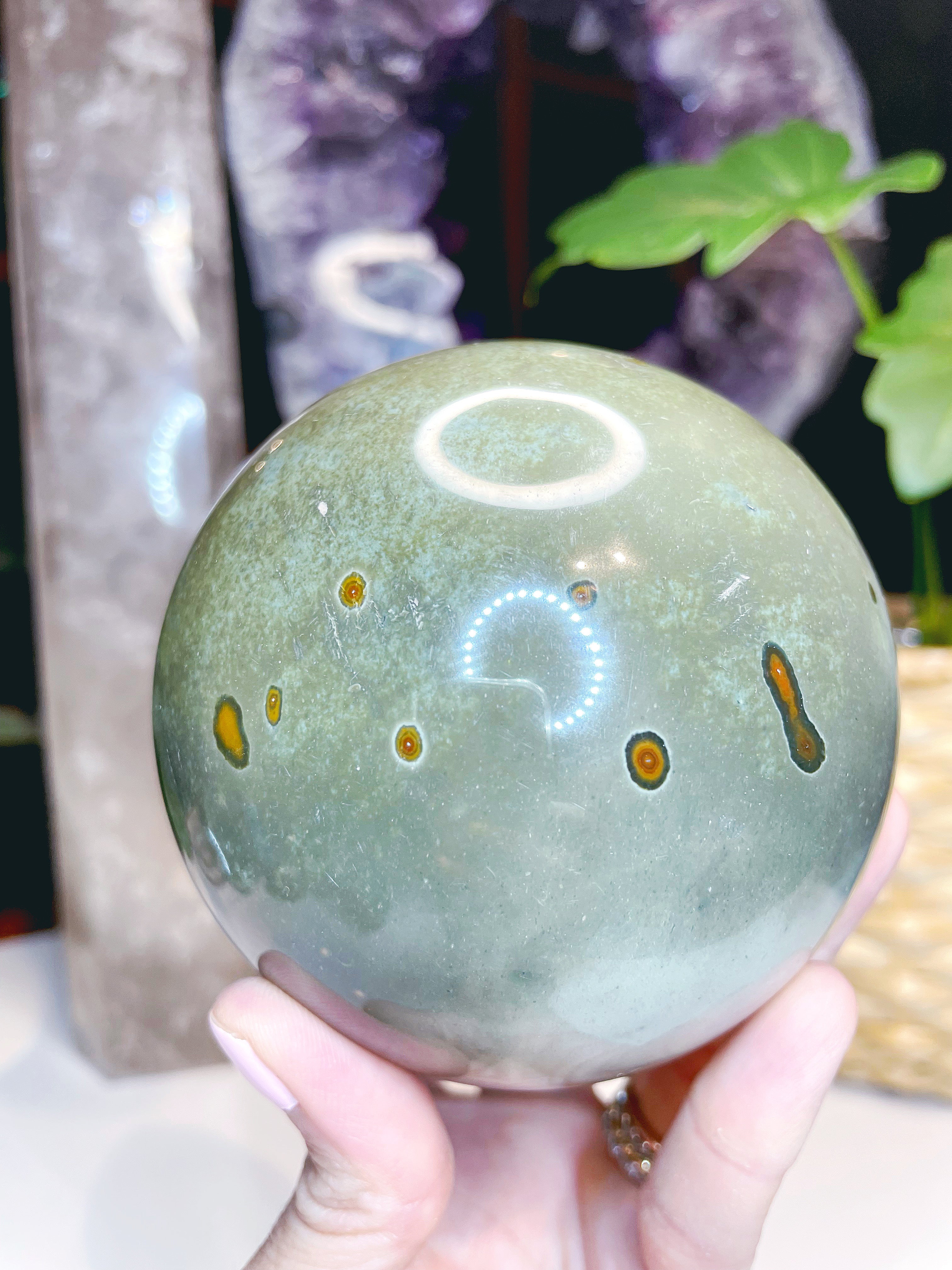 Polychrome Jasper Sphere - Large - Baltic Mermaid