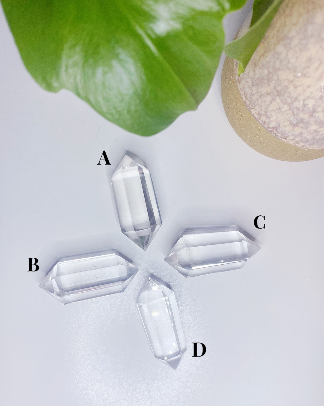 Double Terminated Clear Quartz Points - Baltic Mermaid