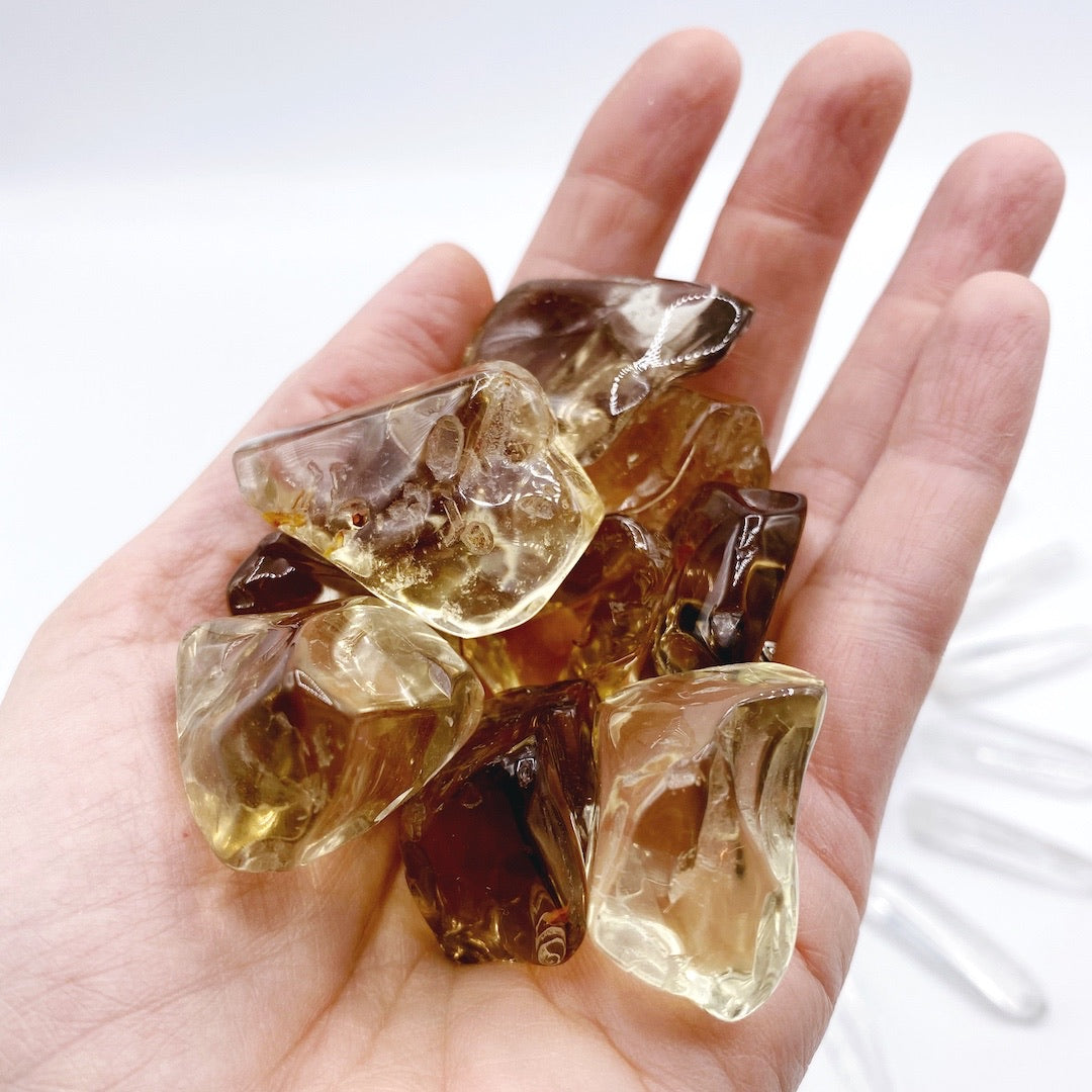 Natural Citrine Tumbled Stones - Baltic Mermaid