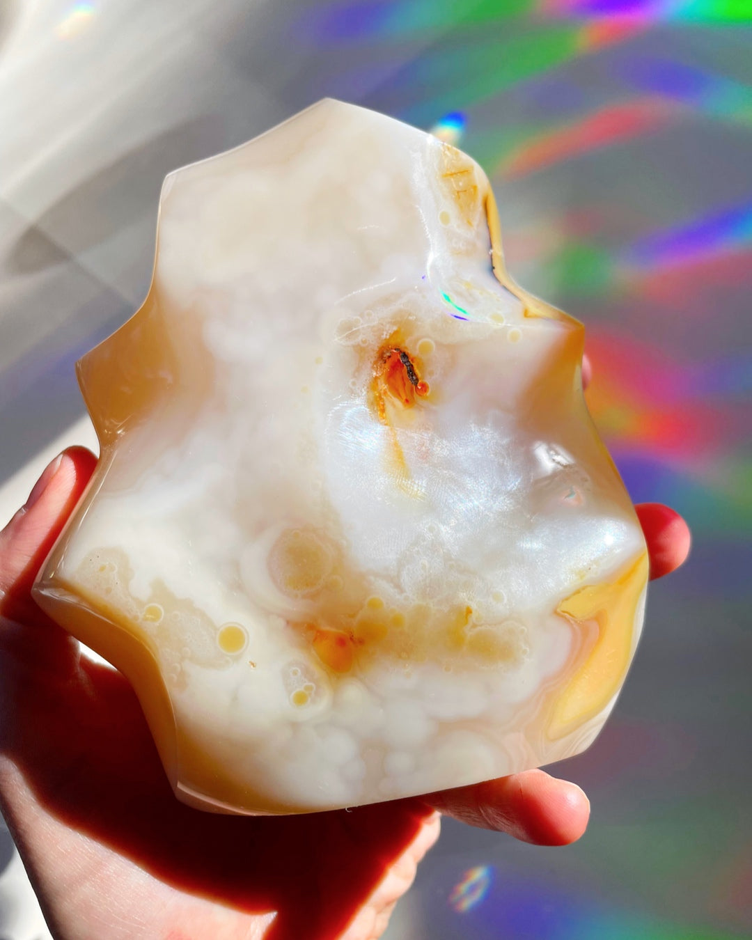 Flower Agate Flame - Baltic Mermaid