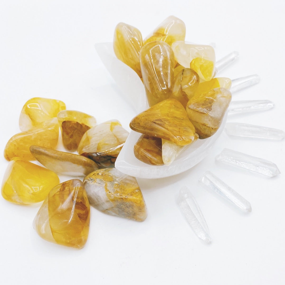Golden Healer Quartz Tumbled Stones - Baltic Mermaid