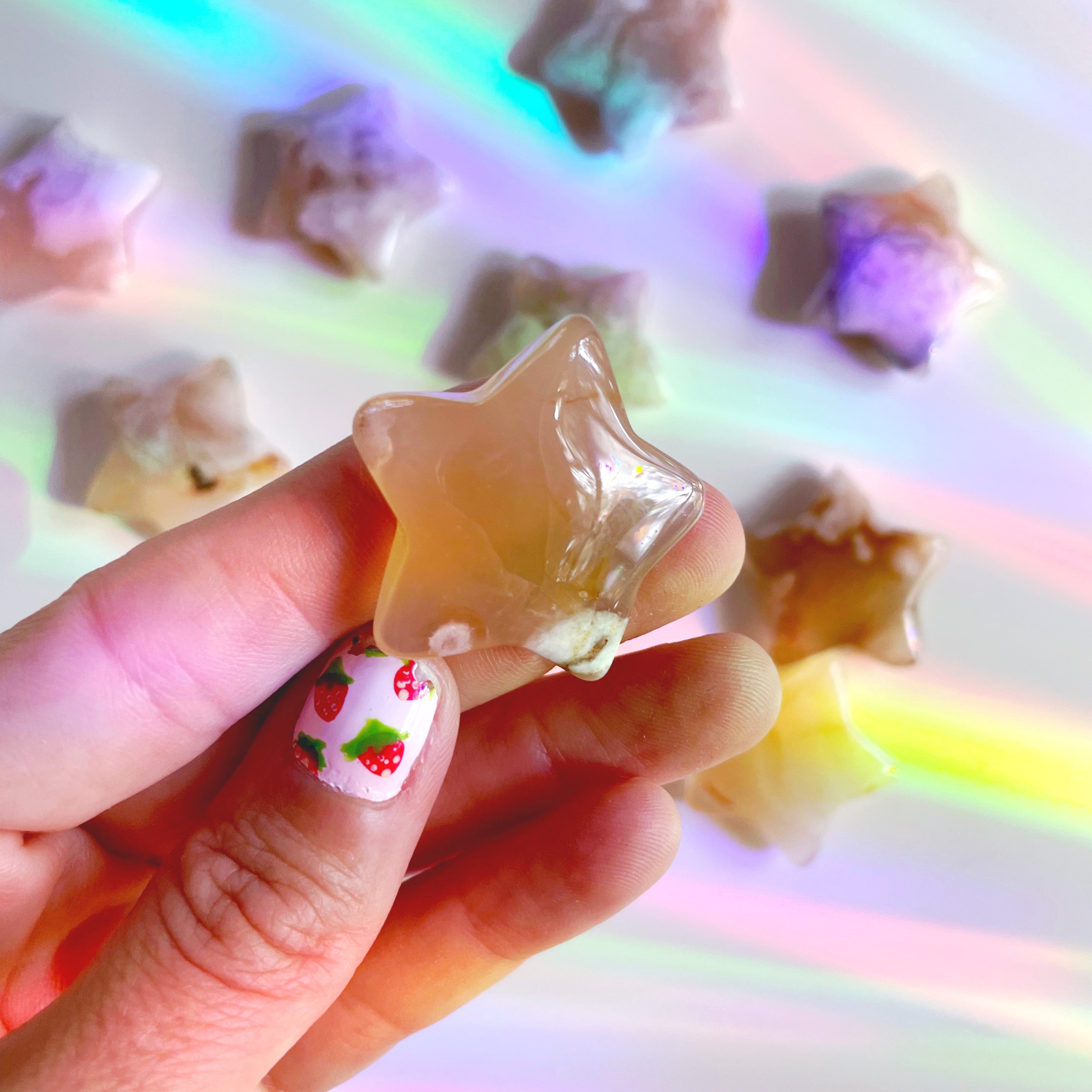 Flower Agate Stars - Baltic Mermaid
