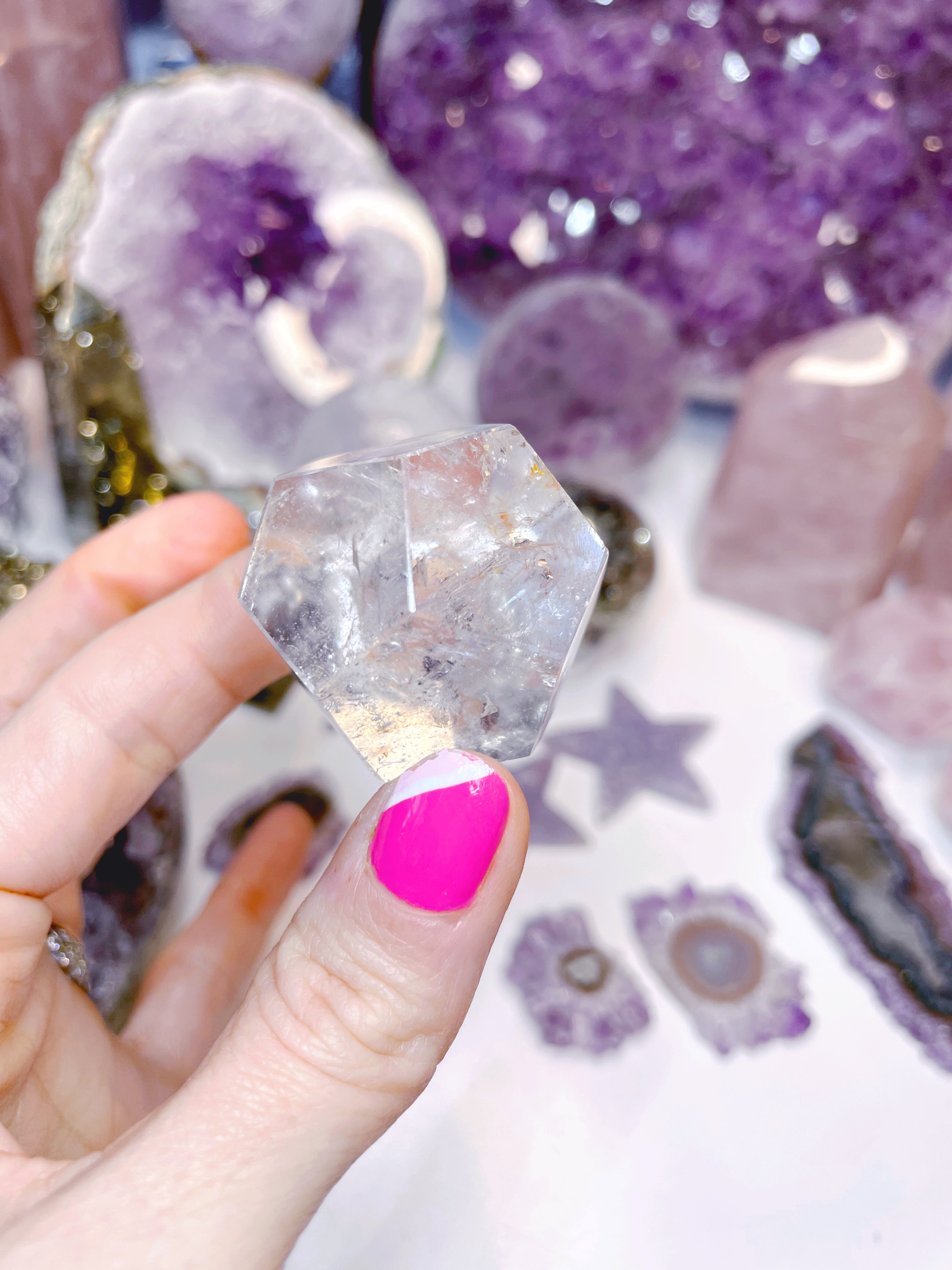 Quartz Dodecahedron w/ Hematoid inclusion - Baltic Mermaid