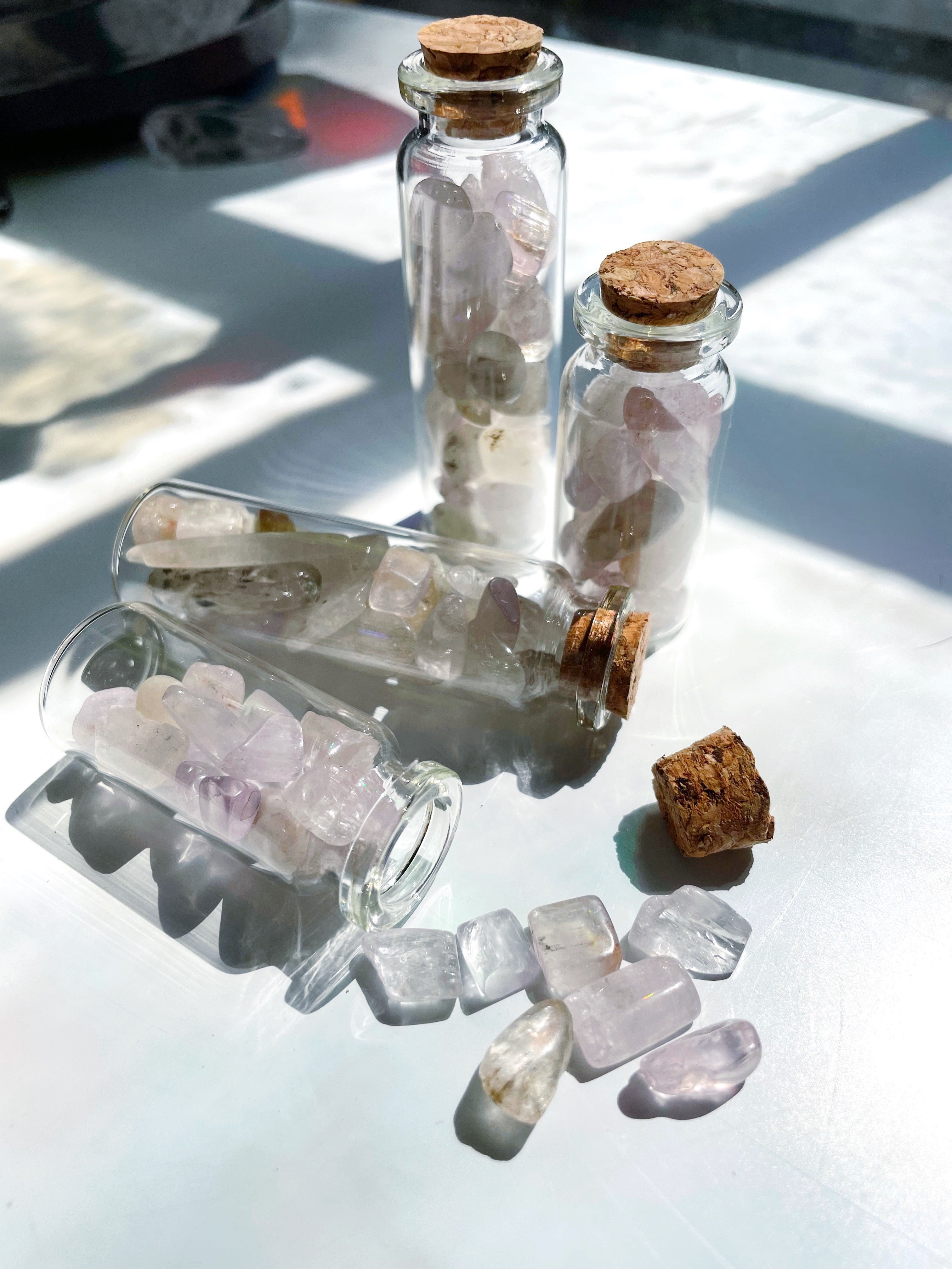 Kunzite Chip Bottles - Baltic Mermaid