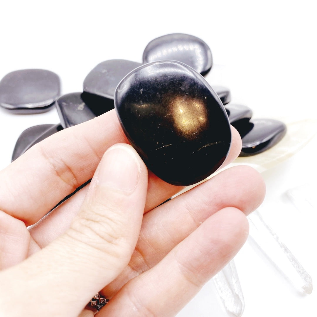 Shungite Flat Pocket/Tumbled Stones - Baltic Mermaid