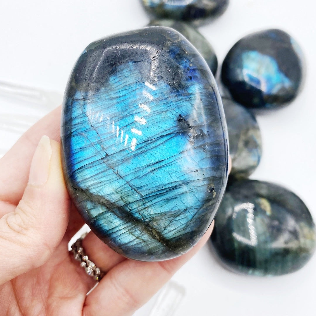 Labradorite Palm Stones - Baltic Mermaid