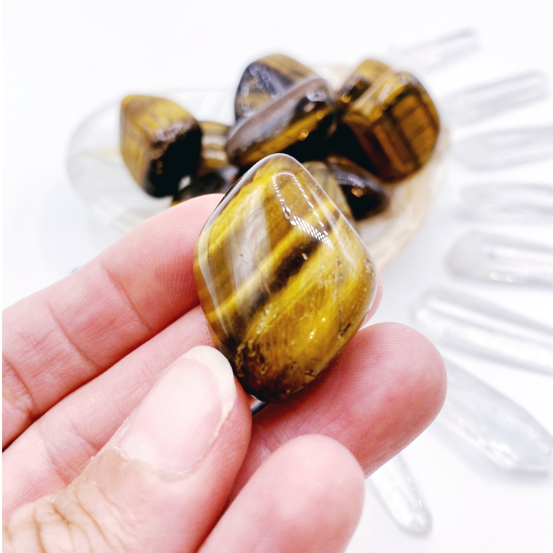 Tiger Eye Tumbled Stones - Baltic Mermaid