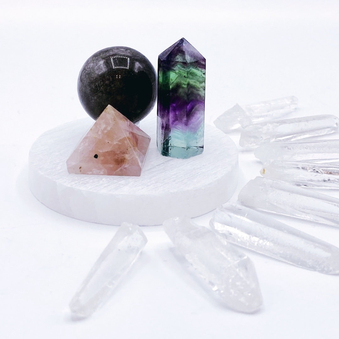 Selenite Charging Disc - Baltic Mermaid