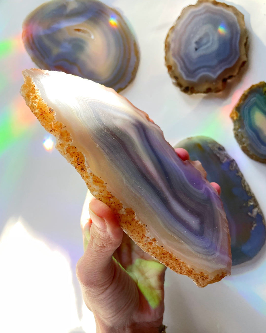 Banded Agate Slab - Baltic Mermaid