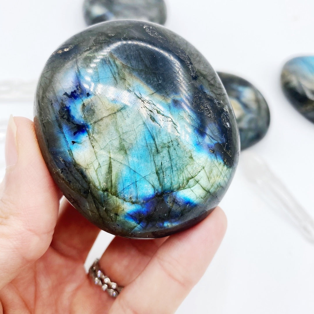 Labradorite Palm Stones - Baltic Mermaid