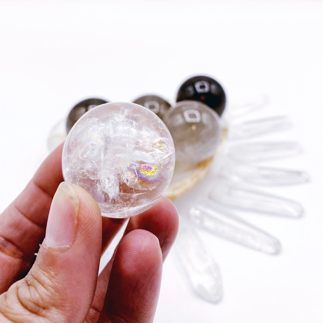 Lil’ Smoky Quartz Spheres - Baltic Mermaid
