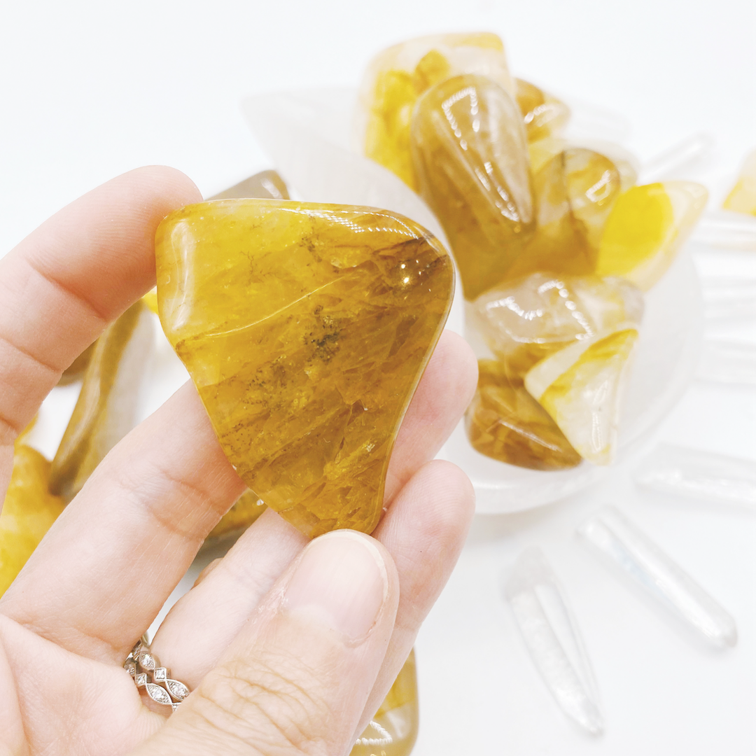 Golden Healer Quartz Tumbled Stones - Baltic Mermaid