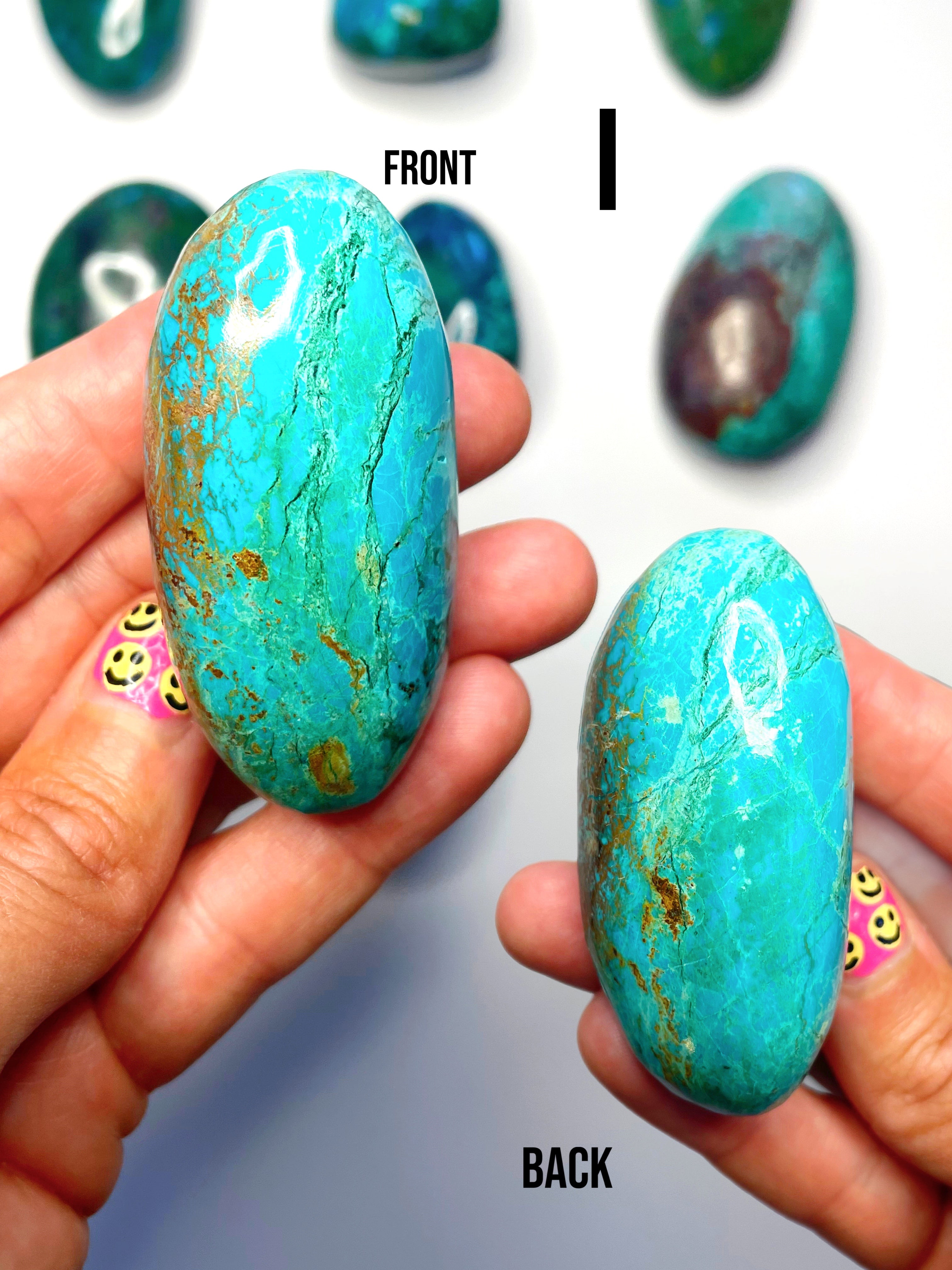 Chrysocolla Palm Stones/Large Tumbles - Baltic Mermaid