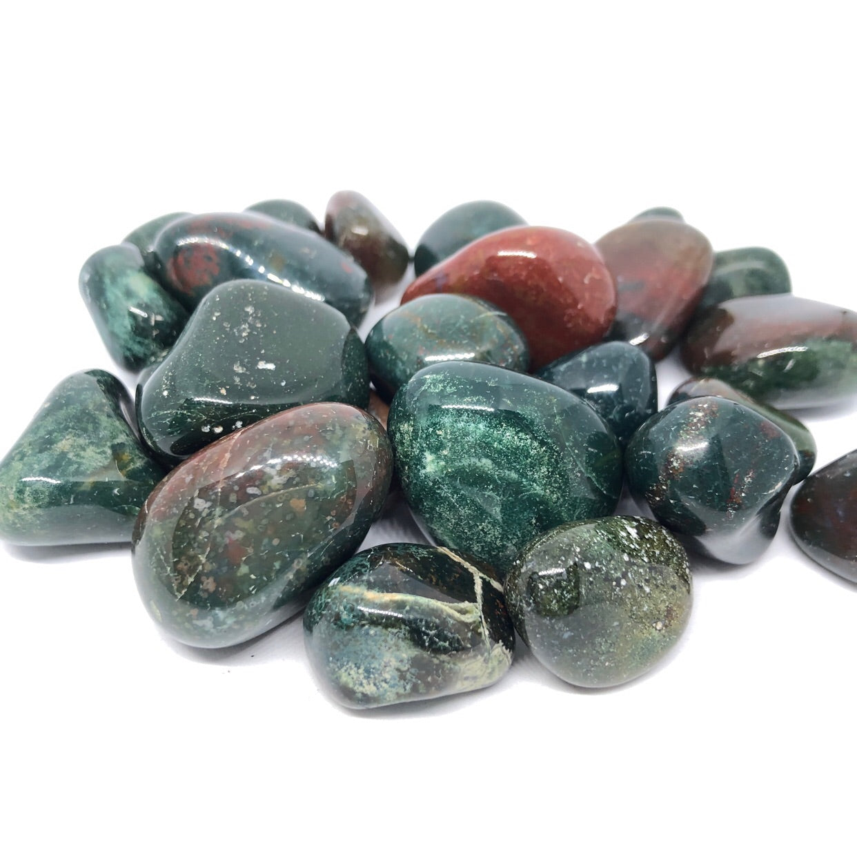 Bloodstone Tumbled Stones - Baltic Mermaid