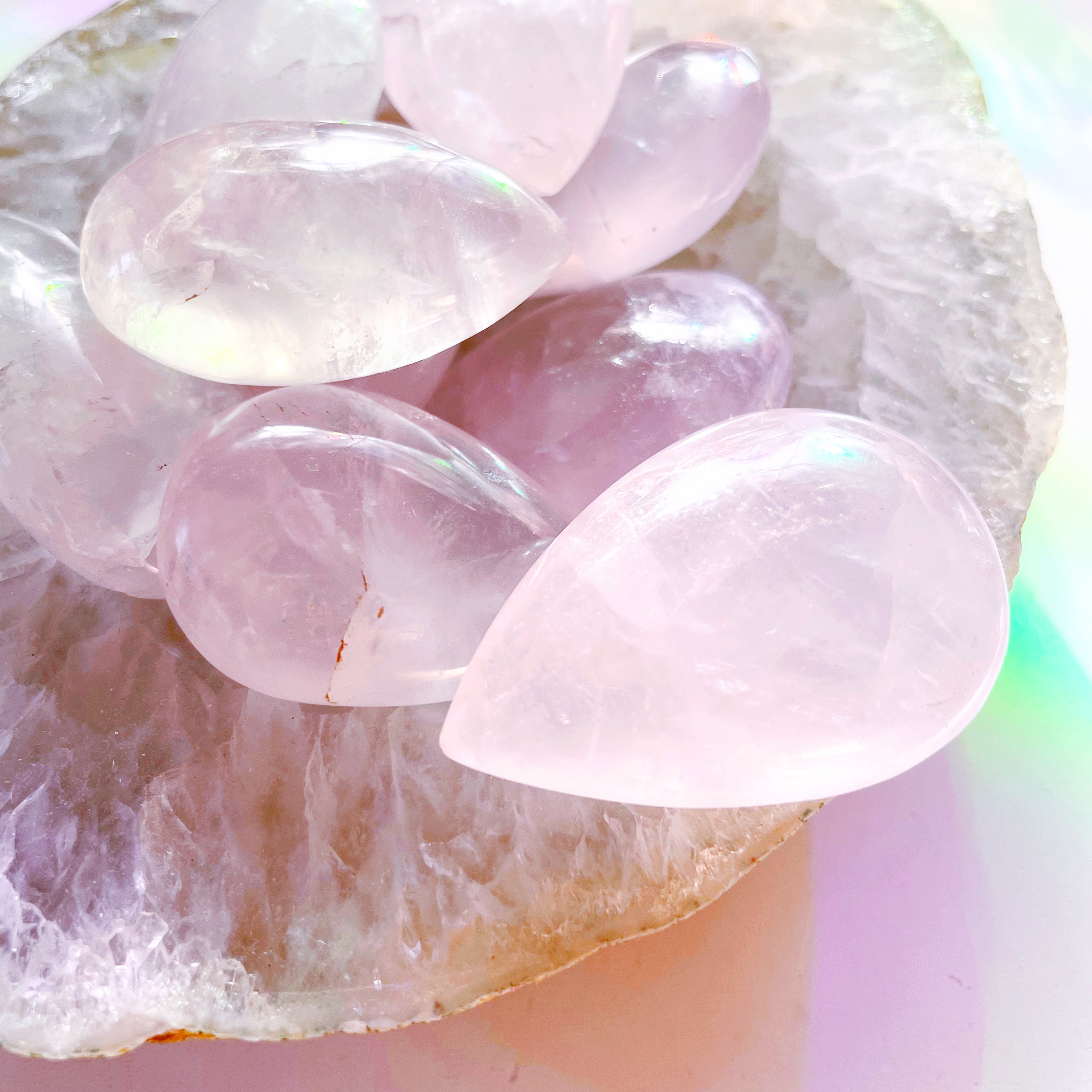 Rose Quartz Teardrop - Baltic Mermaid