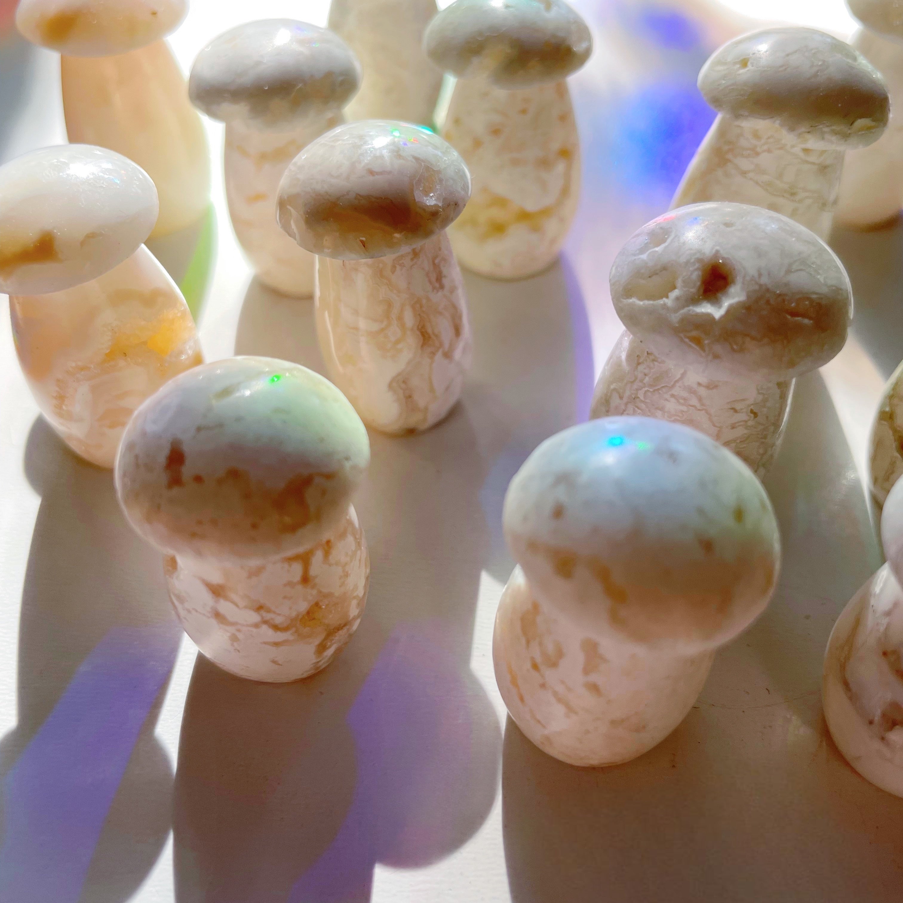 Snow Agate Mushroom - Baltic Mermaid