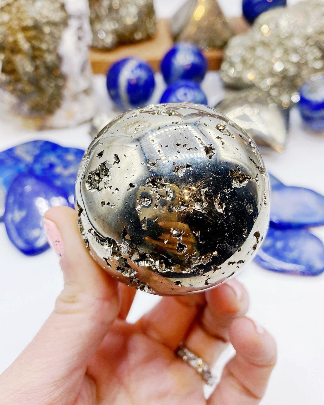 Pyrite Sphere - Baltic Mermaid