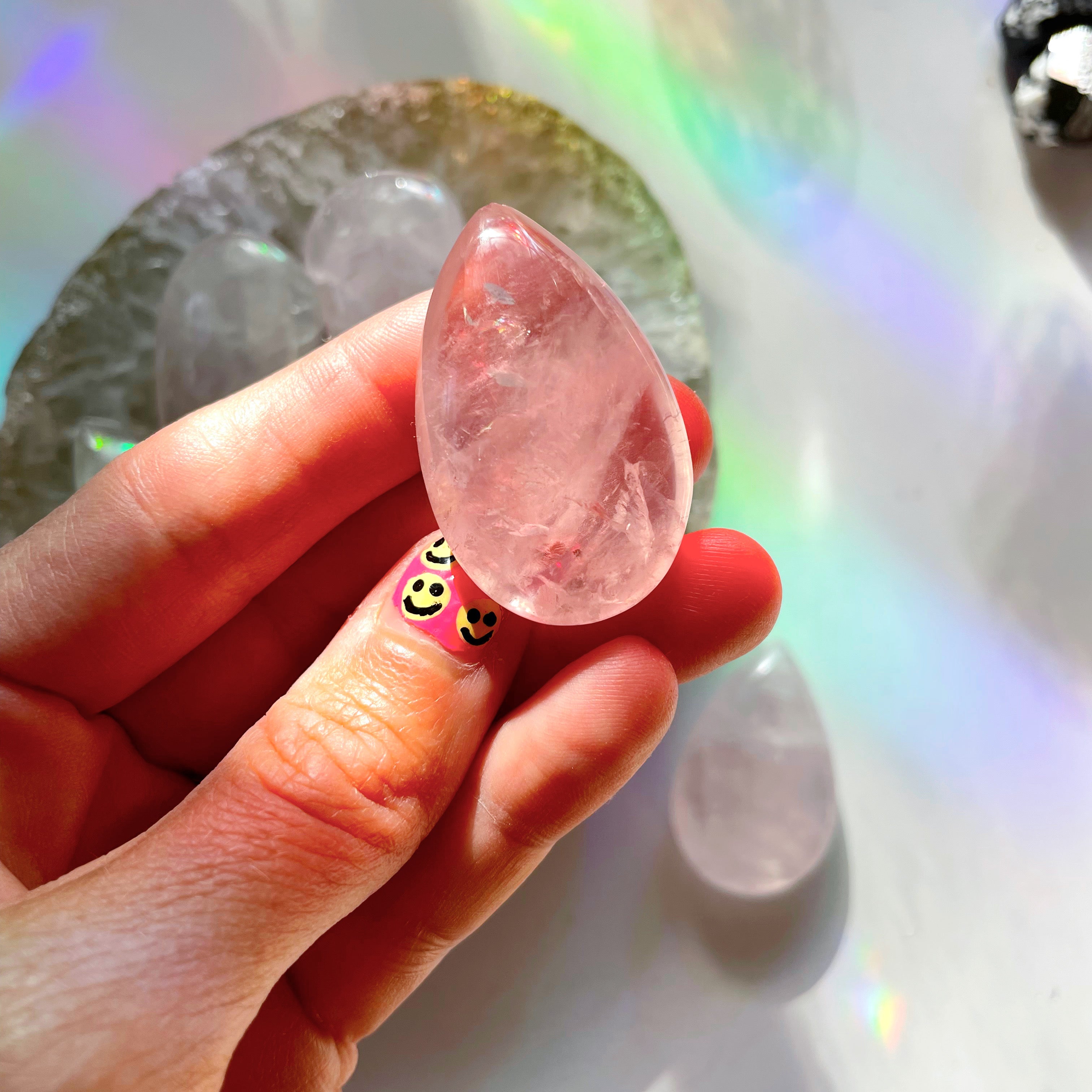 Rose Quartz Teardrop - Baltic Mermaid